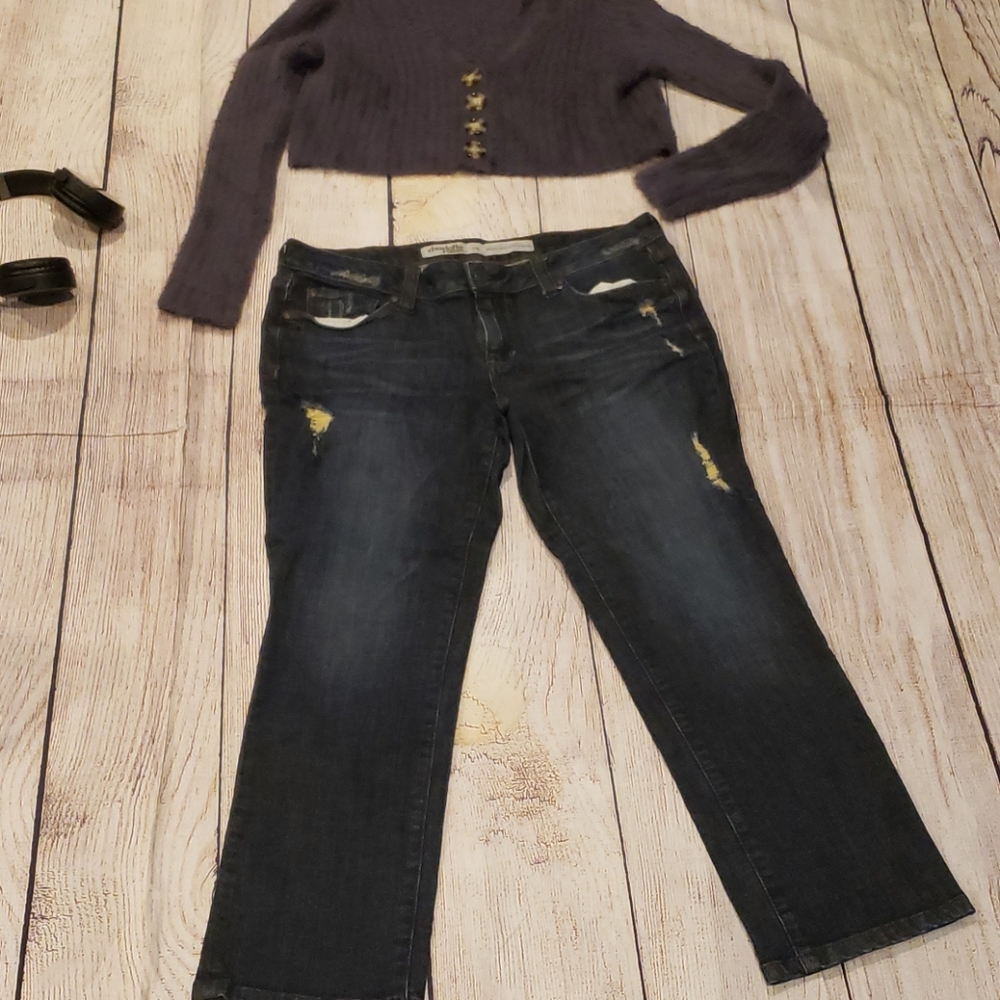 Charlotte Russe sexy rolled crop size 10